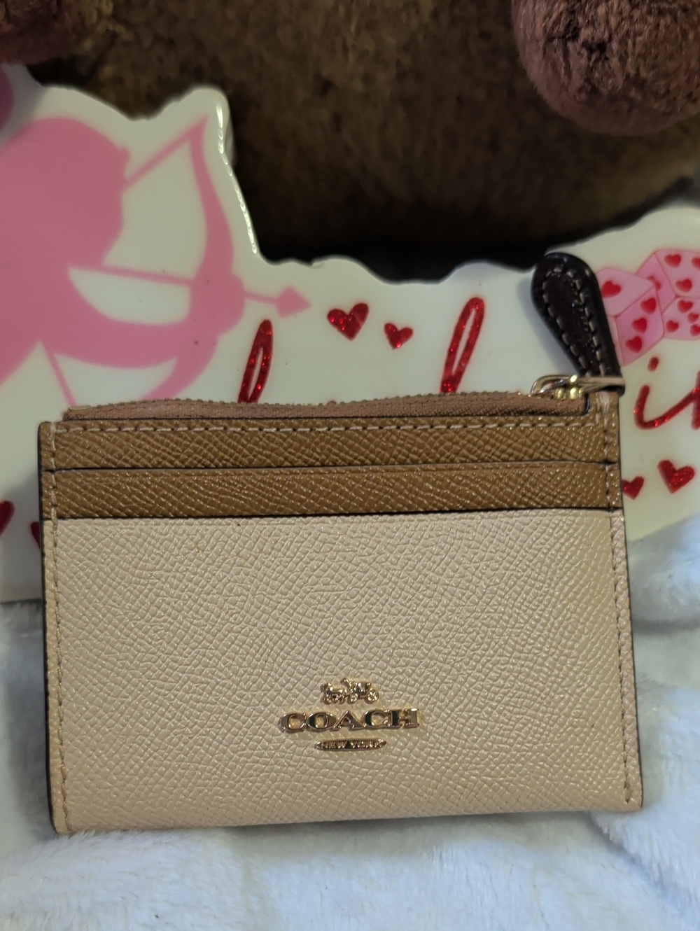 Coach Mini Skinny ID Case (Taupe)